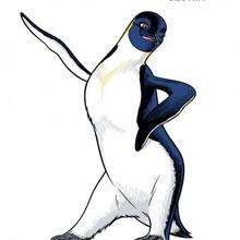 Dibujo para colorear : Gloria el pingüino Emperador