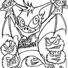 Dibujo para colorear : El murciélago