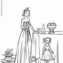 Dibujo de 2 princesas con hermosos vestidos para colorear - Dibujos para Colorear y Pintar - Dibujos de PRINCESAS para colorear - Dibujos para pintar PRINCESAS