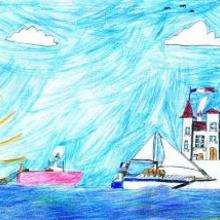 El puerto - Dibujar Dibujos - Dibujos de NIÑOS - Dibujos de la NATURALEZA