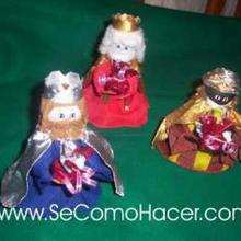 Los Reyes Magos y San José - Manualidades para niños - Manualidades infantiles - Manualidades con Secomohacer.com - Adornos para Navidad