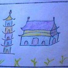 Mi casa en China - Dibujar Dibujos - Imagenes para niños - Imagenes del MUNDO - En Asia