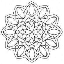 Mandala con flores - Dibujos para Colorear y Pintar - Dibujos para colorear MANDALAS - MANDALAS DE FLORES para colorear