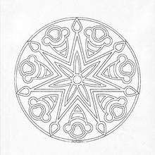 Mandala Símbolos celtas - Dibujos para Colorear y Pintar - Dibujos para colorear MANDALAS - Dibujos de MANDALAS INFANTILES para colorear