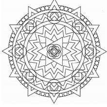 Mandala Formas geométricas - Dibujos para Colorear y Pintar - Dibujos para colorear MANDALAS - MANDALAS para niños para colorear