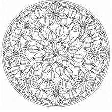 Mandala Flores de verano - Dibujos para Colorear y Pintar - Dibujos para colorear MANDALAS - MANDALAS DE FLORES para colorear