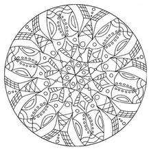 Dibujo para colorear : Mandala Visión acuática