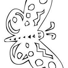 Dibujo para colorear : Mariposa fantasma