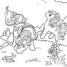 Dibujo MY LITTLE PONY verano para pintar - Dibujos para Colorear y Pintar - Dibujos para colorear PERSONAJES - PERSONAJES ANIME para colorear - Mi pequeño Pony para colorear