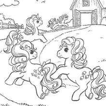 Dibujo de PRINCESS CELESTIA y otros ponies para colorear - Dibujos para Colorear y Pintar - Dibujos para colorear PERSONAJES - PERSONAJES ANIME para colorear - Mi pequeño Pony para colorear
