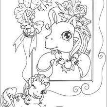 Dibujo MY LITTLE PONY para pintar - Dibujos para Colorear y Pintar - Dibujos para colorear PERSONAJES - PERSONAJES ANIME para colorear - Mi pequeño Pony para colorear