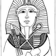 Faraón - Dibujos para Colorear y Pintar - Dibujos para colorear los PAISES - EGIPTO para colorear - Dibujos de los FARAONES DEL ANTIGUO EGIPTO para pintar