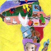 Colores de África - Dibujar Dibujos - Imagenes para niños - Imagenes del MUNDO - En África