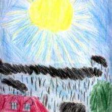 El sol y la lluvia - Dibujar Dibujos - Dibujos de NIÑOS - Dibujos de la NATURALEZA