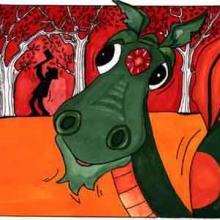 Cabeza de dragón - Dibujar Dibujos - Imagenes para niños - Imagenes ANIMALES