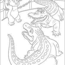 Dibujo para colorear : Nigel y los cocodrilos