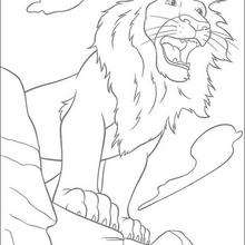 Samson el león - Dibujos para Colorear y Pintar - Dibujos de PELICULAS colorear - Dibujos para colorear SALVAJE PELICULA - Dibujos para colorear e imprimir SALVAJE