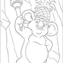 Nigel la koala - Dibujos para Colorear y Pintar - Dibujos de PELICULAS colorear - Dibujos para colorear SALVAJE PELICULA - Dibujos para pintar SALVAJE