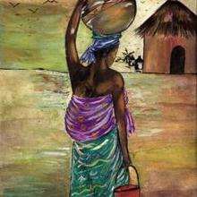Mujer de Camerún - Dibujar Dibujos - Imagenes para niños - Imagenes del MUNDO - En África