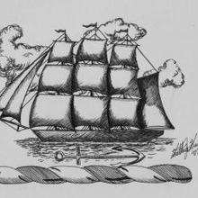 Un barco bonito - Dibujar Dibujos - Dibujos de NIÑOS - Dibujos de la NATURALEZA