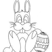 El conejo de Pascua - Dibujos para Colorear y Pintar - Dibujos para colorear FIESTAS - Dibujos para colorear PASCUA - Dibujos para colorear CONEJOS DE PASCUA